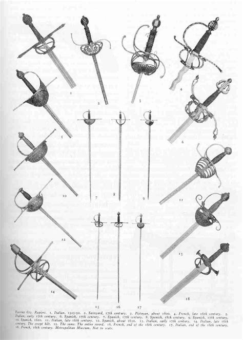 Swords were used in combat during Hamlet's time. These are also the ...