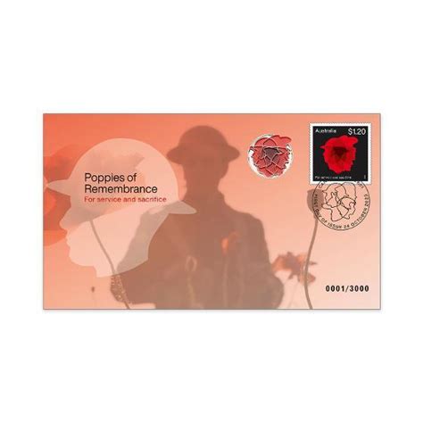 2023 Poppies of Remembrance Red Poppy Prestige Badge Cover - Aussie ...