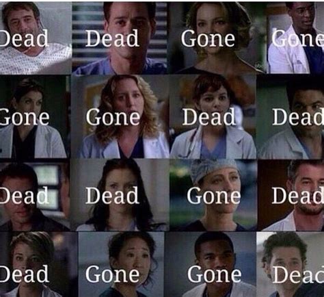 Grey's Anatomy in two words - everyone dies Watch Greys Anatomy, Greys ...