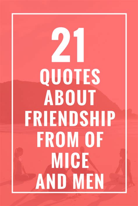 Of Mice And Men Friendship Quotes - ShortQuotes.cc