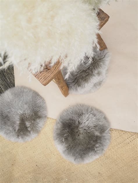 Sheepskin Circle Chair Pad - VOLE - Rivet - Vintage Shop & Gallery from ...