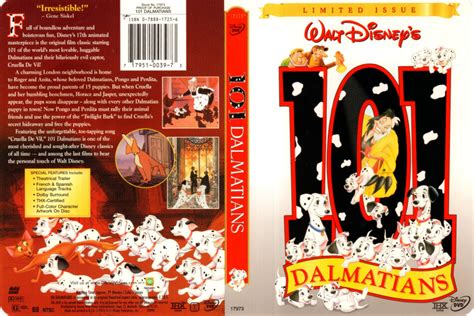 101 DALMATIANS (1961) R1 DVD COVER & LABEL - DVDcover.Com