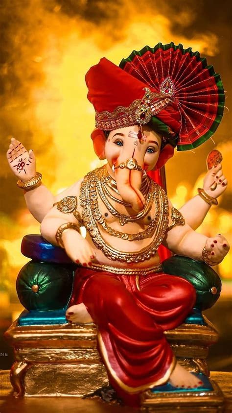 Ganpati Bappa, Orange Smoke, Background HD phone wallpaper | Pxfuel