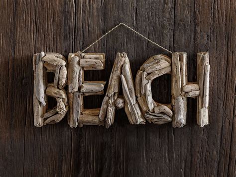 Driftwood Beach Décor BEACH Signs by SEASTYLE | Etsy | Treibholz deko ...