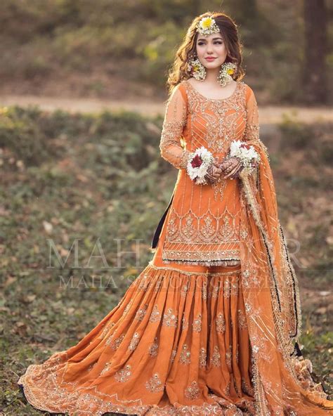 Latest Formal Wedding Bridal Sharara Designs 2023 Collection | Mehndi ...