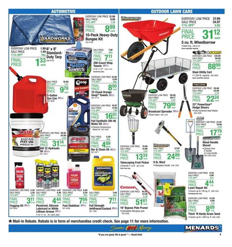 Menards Weekly Ad Aug 25 – Sep 02, 2019