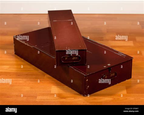 Two sizes of bank safe deposit boxes Stock Photo - Alamy