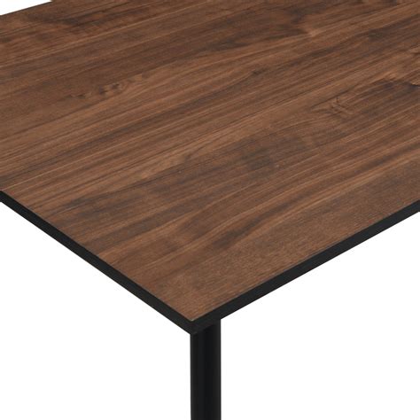 Gael Rectangular Wooden Dining Table 150cm - Dark Oak/Black - Bunnings ...