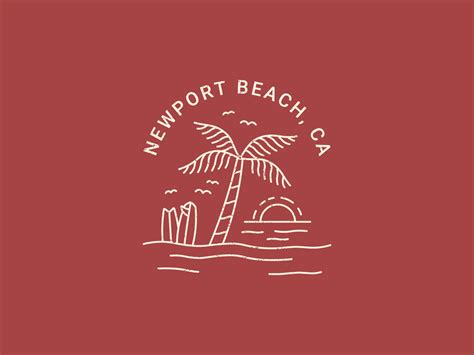 Newport Beach Illustration by Charles Honig on Dribbble