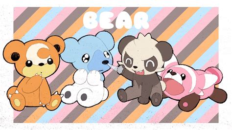 Teddiursa, Cubchoo, Pancham y Stufful Bear Pokemon, All Pokemon ...