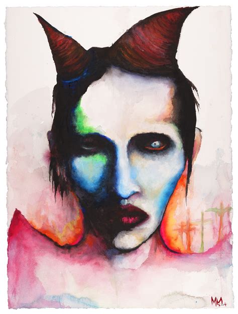 Watercolor painting by Marilyn Manson | Marilyn manson art, Marilyn ...