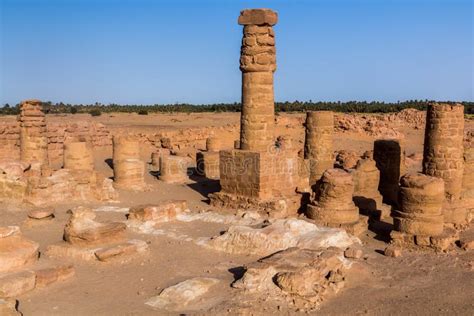 Temple of Amun Ruins at Jebel Barkal Near Karima, Sud Stock Image ...