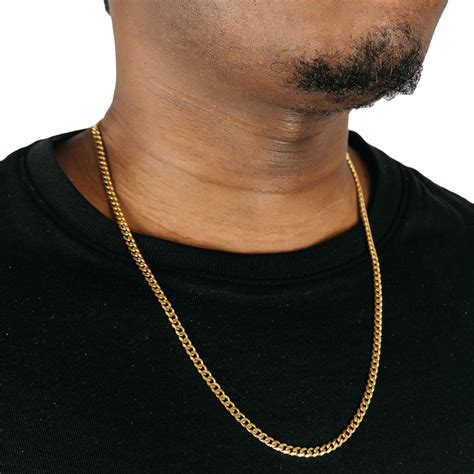 Cuban Link Chain 4mm Gold – Vessaint