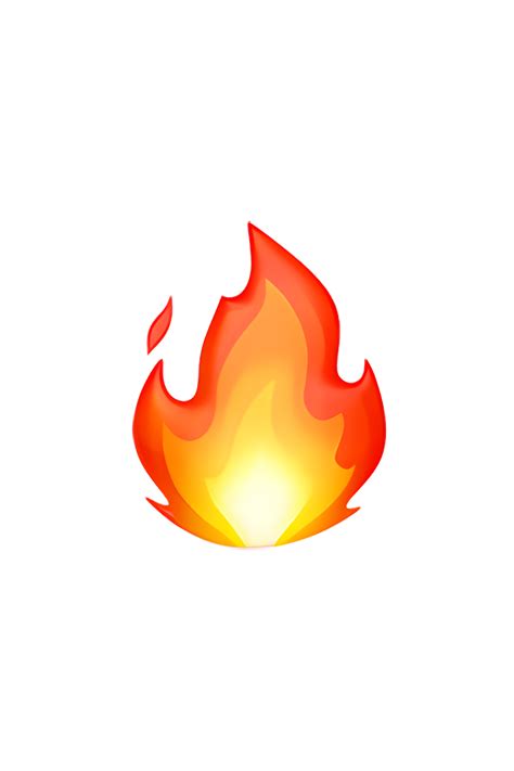 The emoji 🔥 Fire depicts a flame with orange and yellow hues. The flame ...