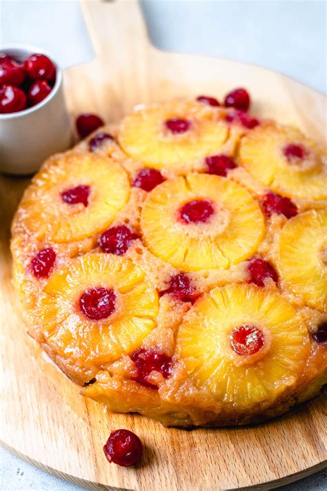 Vegan Pineapple Upside Down Cake Recipe - Two Spoons