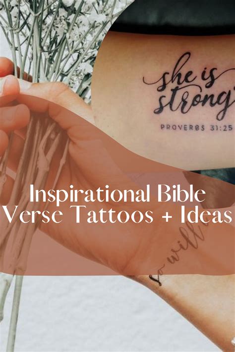 Inspirational Bible Verse Tattoos + Ideas - Tattoo Glee