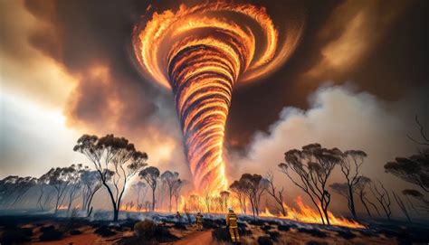 Wildfire Whirls in Australia | Fire Tornadoes