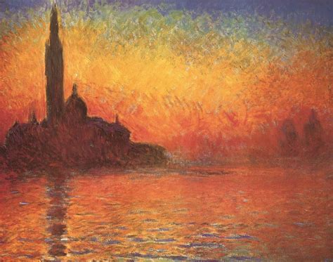 Sunset In Venice Art Print By Claude Monet - Walmart.com