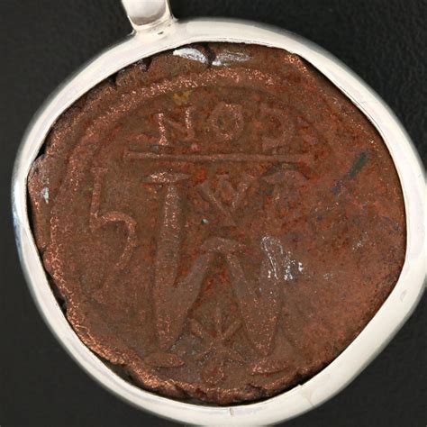 Ancient Byzantine AE Follis Coin of Justin II and Sophia, ca. 565 AD | EBTH