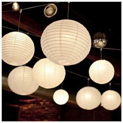 5Pcs 16" Large Chinese Japanese Plain White Bamboo Paper Lantern ...