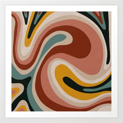 Art Prints & Printed Wall Decor | Society6 | Retro artwork, Abstract ...