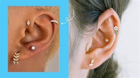 Convertible Ear Jacket Helix Cartilage Piercings Earring ...