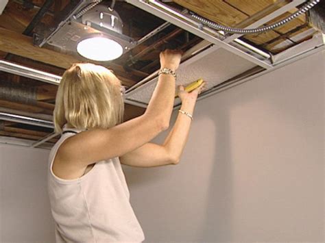 How to Install an Acoustic Drop Ceiling | how-tos | DIY