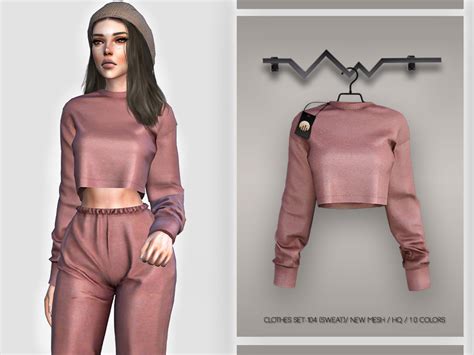 Clothes SET-104 SWEAT BD397 by busra-tr at TSR » Sims 4 Updates