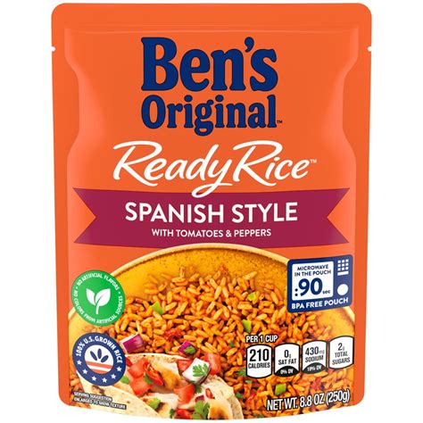 Ben's Original™ Ready Rice™, Spanish Style, 8.8 oz. pouch - Walmart.com ...