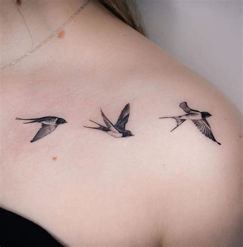 Swallow birds tattoo three little birds tattoo birds tattoo 3 little ...