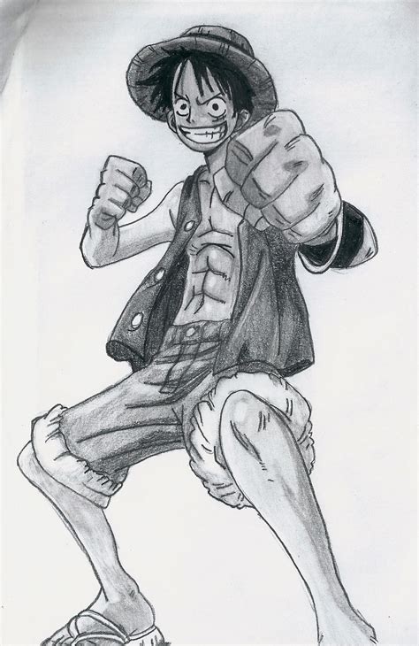 one piece, luffy by lea33 on DeviantArt