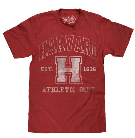 Harvard Athletic Department T-Shirt - Crimson – Tee Luv