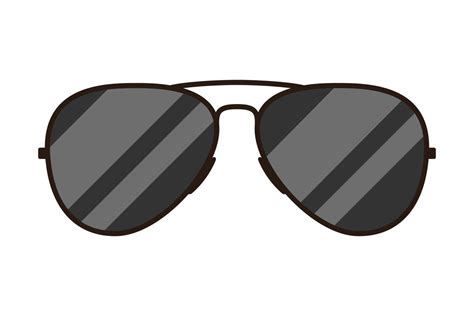 Black aviator sunglasses vector isolated 13809274 Vector Art at Vecteezy