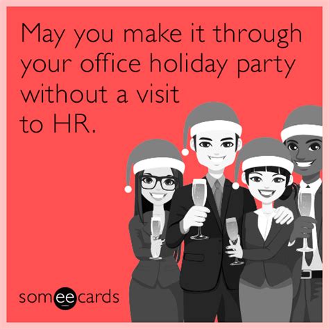 May you make it through your office holiday party without a visit to HR ...