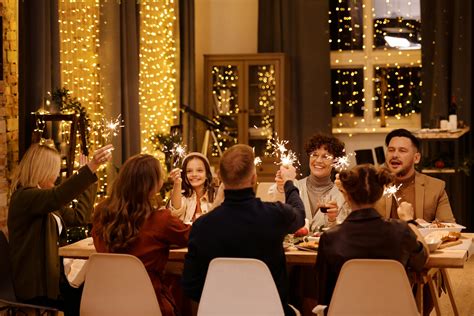 Family Having a Christmas Dinner Together · Free Stock Photo