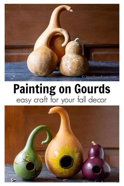 Painting Gourds for Color & Whimsy to Your Fall Decor | Hearth and Vine