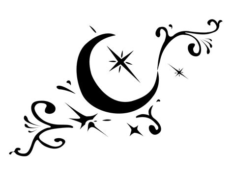 Crescent Moon Tattoo - ClipArt Best