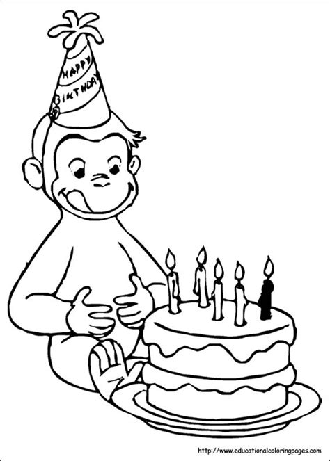 Curious George Christmas Coloring Pages at GetDrawings | Free download