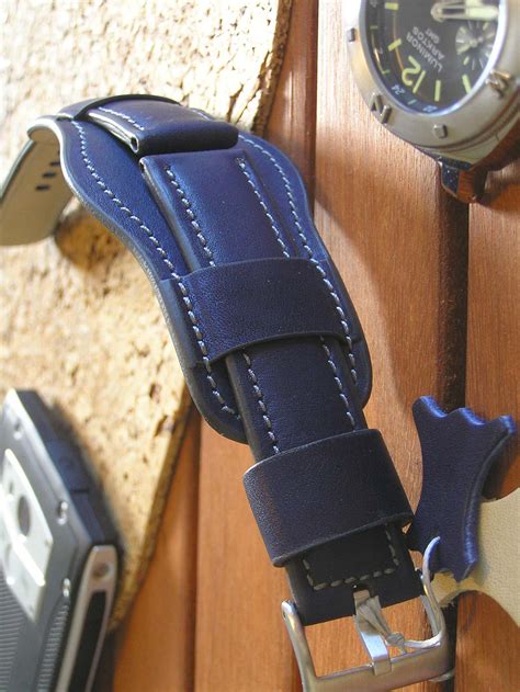 dark blue watch strap leather 22mm | Leather watch strap, Brown watch ...