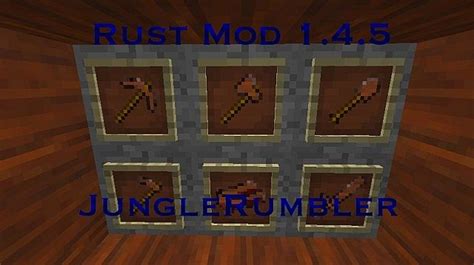 Rust Mod v1{Modloader}{1.4.5}{Ingot, Block, & Tools!} Minecraft Mod