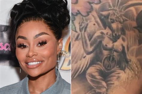 Blac Chyna Removes 'Demonology' Tattoo After Dissolving Facial Filler ...