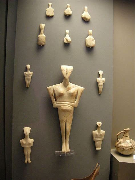 Cycladic sculptures in the National Archaeological Museum of Athens ...