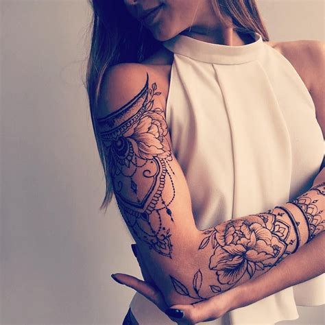 Sleeve Henna Tattoo - half sleeve henna tattoos #Halfsleevetattoos ...