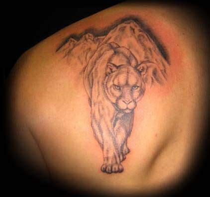 Pin on Cougar Tattoos