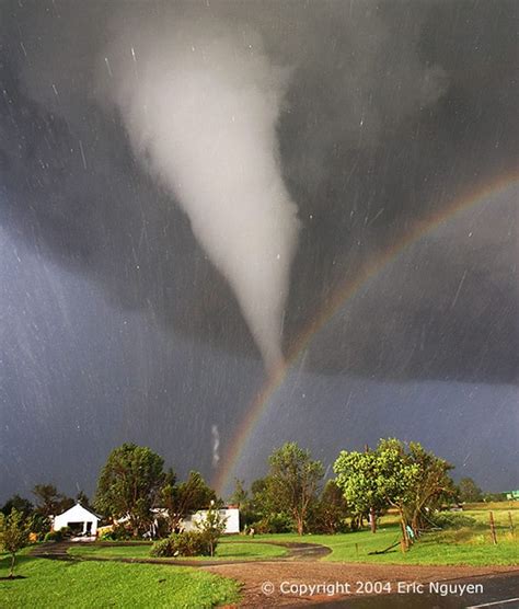 Tornado and Rainbow Over Kansas - Cloud Appreciation Society