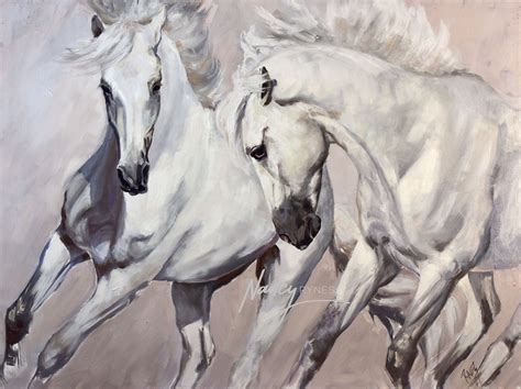 Horse Play (Andalusian Horses) by Nancy Rynes | Horses, Horse art ...