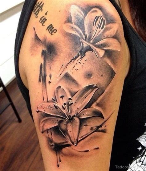 Lily Flower Tattoo On Shoulder | Tattoo Designs, Tattoo Pictures