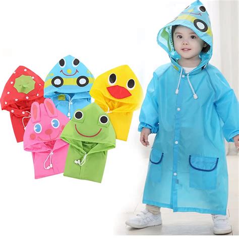 Outdoor Cute Waterproof Kids Rain CoatKids Animal Style Raincoat For ...