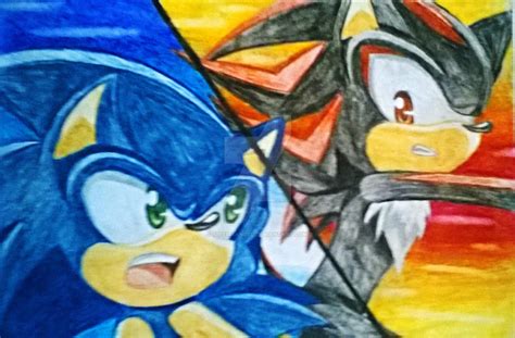 Sonic vs Shadow (SA2 Battle) by fire555angel on DeviantArt