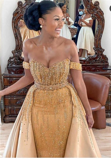 Gold dress long party dress wedding reception dress | Etsy Angola Dream ...